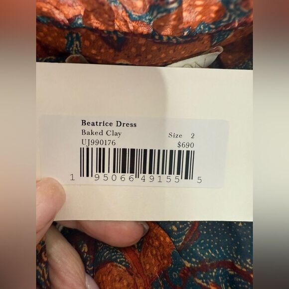 NWT Ulla Johnson Beatrice Dress Baked Clay - Picture 2 of 9